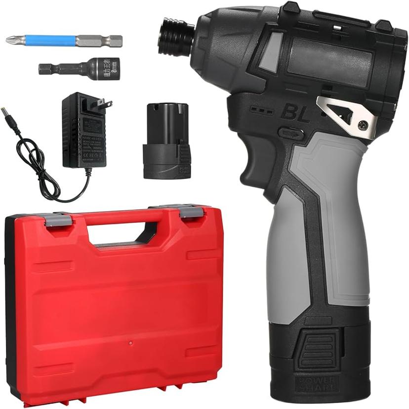 电动螺丝刀套装 - 工业级12件套电动工具